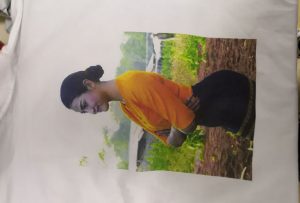 T-skjorter utskrift prøve for Burma klient fra WER-EP6090T skriver